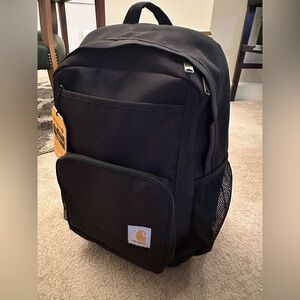 NWT Carhartt 23L Single-Compartment Backpack Black Durable Everyday Gear Bag